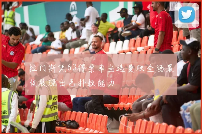 拉门斯凭63得票率当选曼联全场最佳展现出色扑救能力